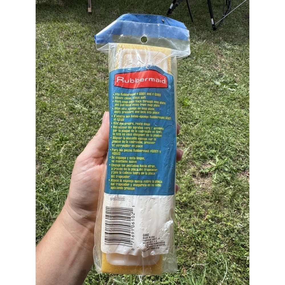 Rubbermaid Squeeze Mop Refill Yellow New In Original Packaging 1999 Vintage Y2K - Picture 2 of 5